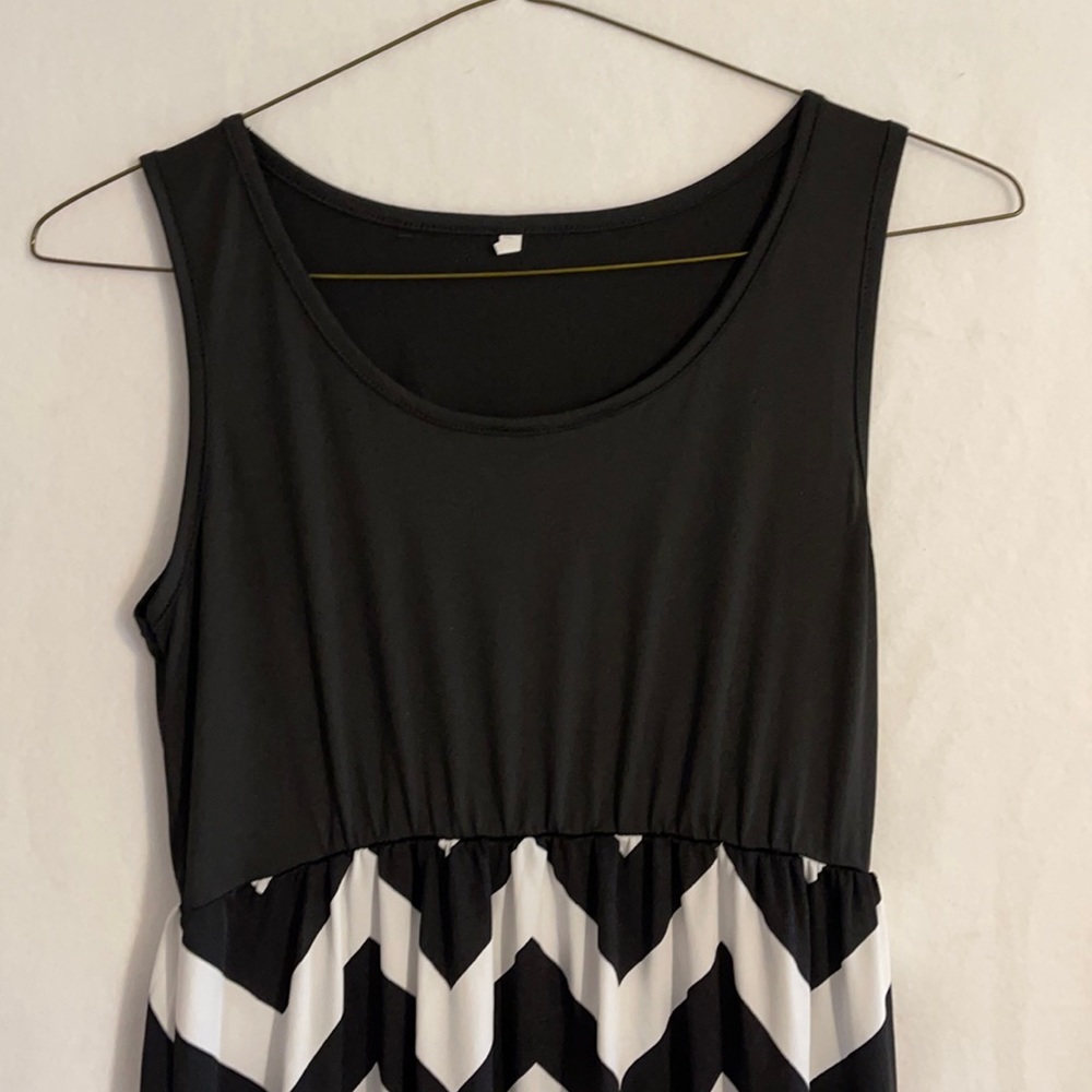 Black and White Maxi Dress
